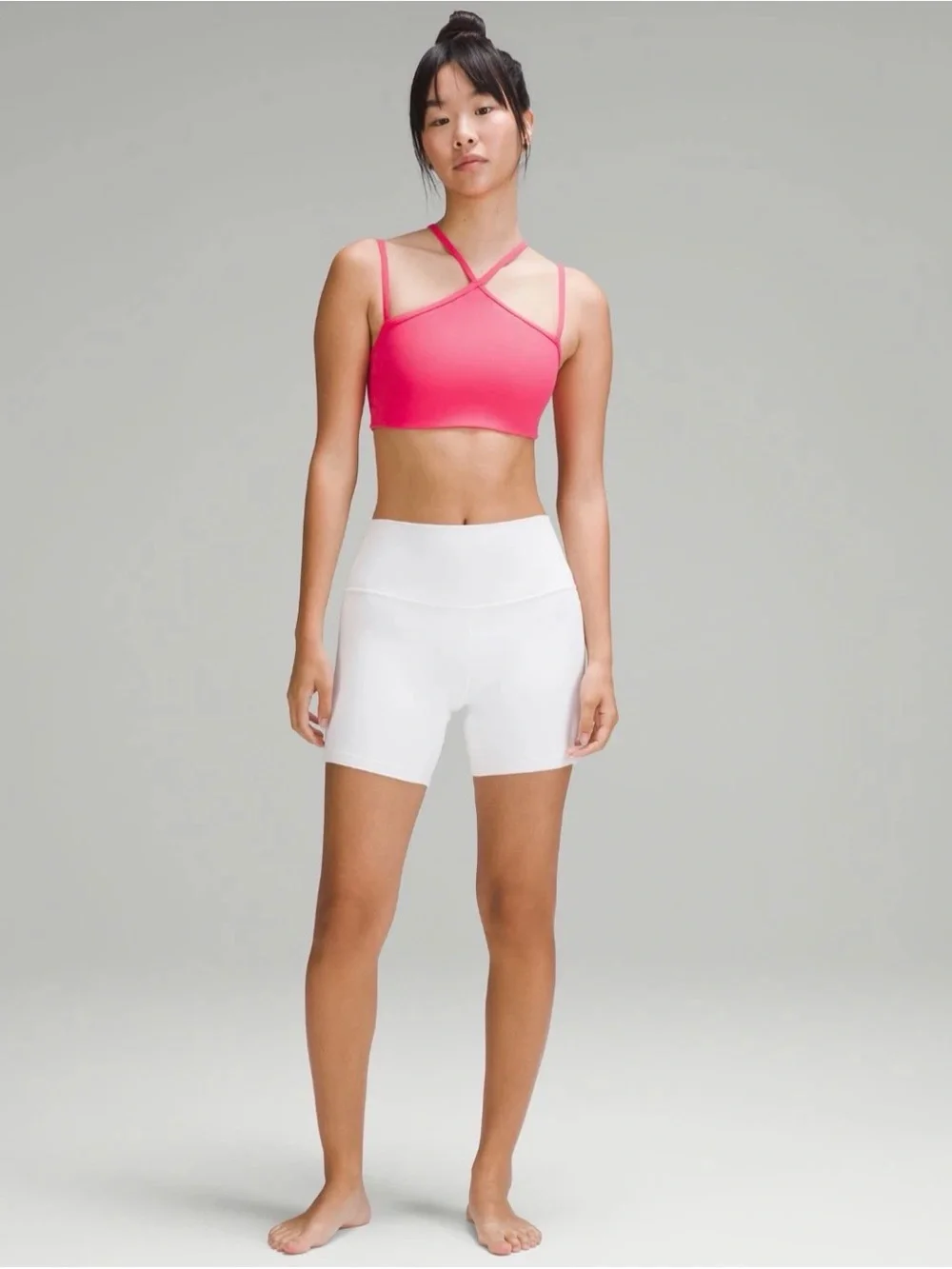 Lululemon Flow Y Strappy Bra Hot Pink Size 8